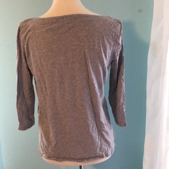 LOFT Valentines Day Grey Mid-Sleeve Tee - Picture 2 of 4